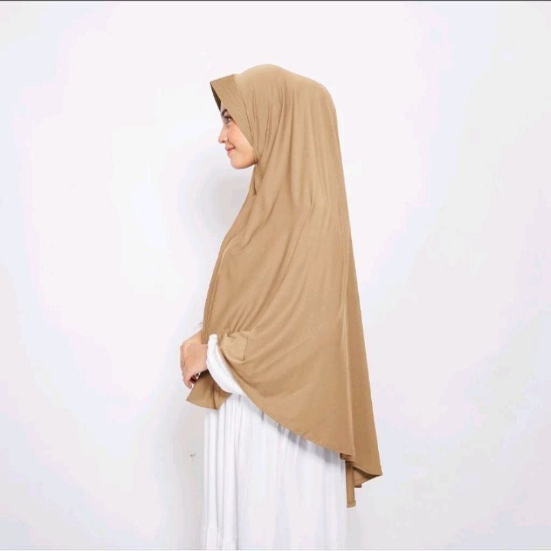 BERGO PET SYAR'I / KHIMAR FAWRI / BERGO PET BAHAN JERSEY GRADE A