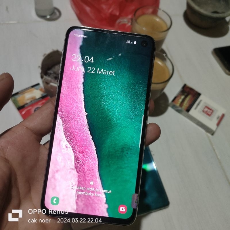 hp bekas Samsung galaxy s10e ram6/128