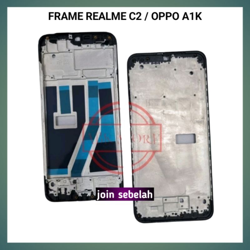 FRAME LCD OPPO A1K TATAKAN LCD TULANG LCD REALME C2  OPPO A1K