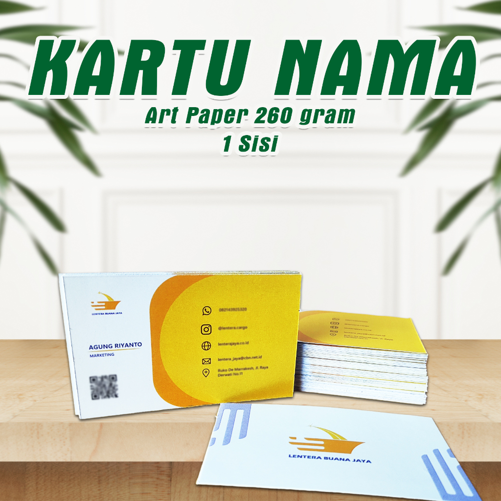 

Cetak Kartu Nama (Custom)
