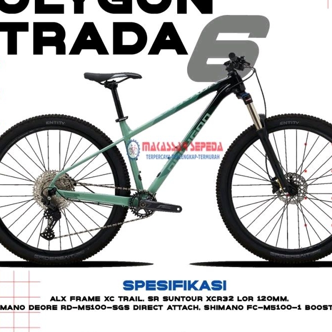 SEPEDA GUNUNG MTB POLYGON XTRADA 6 ALLOY 1X11 SPEED HYDRAULIC DISCBRKE