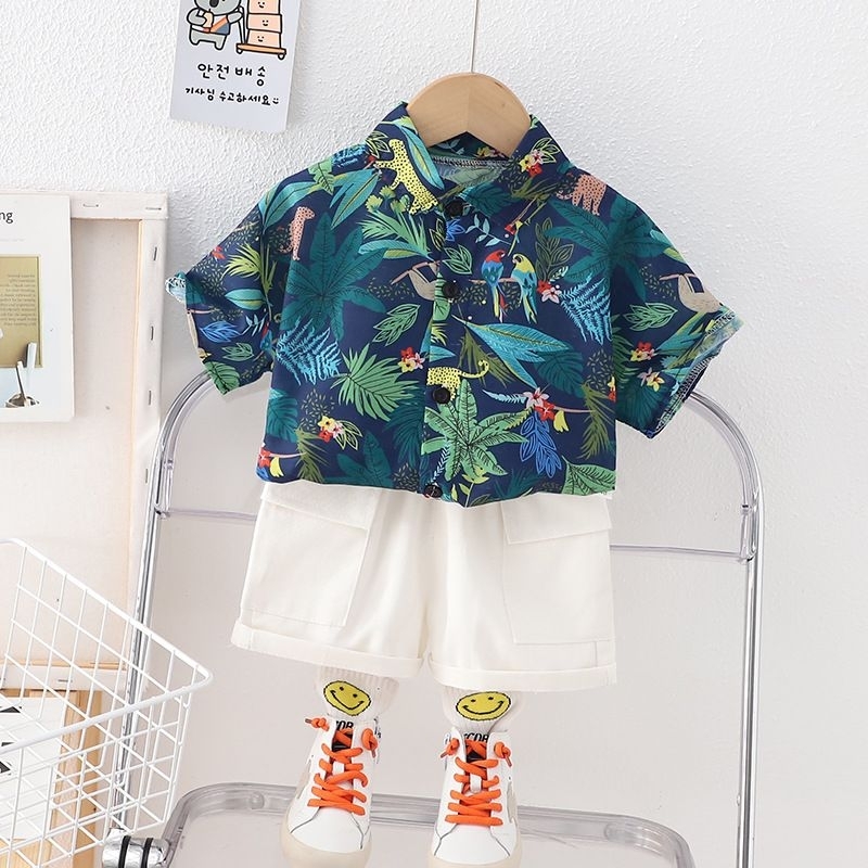22M27EY - PANTAI // JUNGLE // HAWAI // SETELAN ANAK // KIDS OUTFIT SET // ATASAN ANAK // BAWAHAN ANA