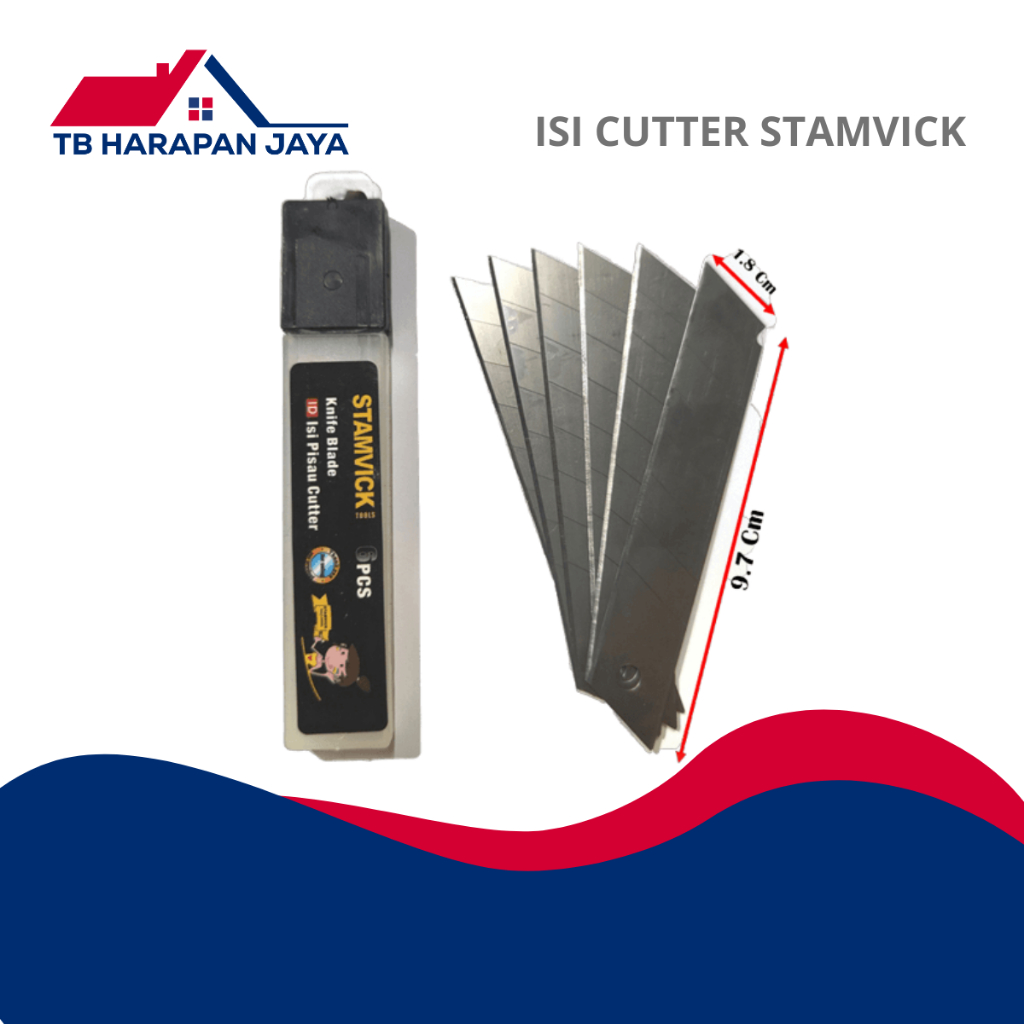 

Isi Cutter Stamvick Besar / Refill Cutter Isi 6Pcs
