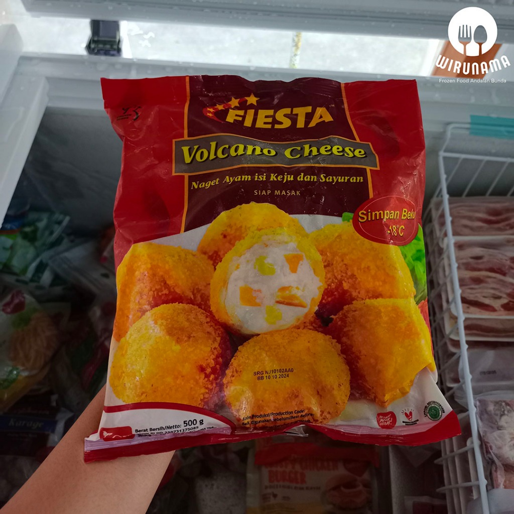 

Fiesta Volcano Cheese 500 gram Nugget dengan keju yang lumer Frozen Food Yogyakarta Jogjakarta