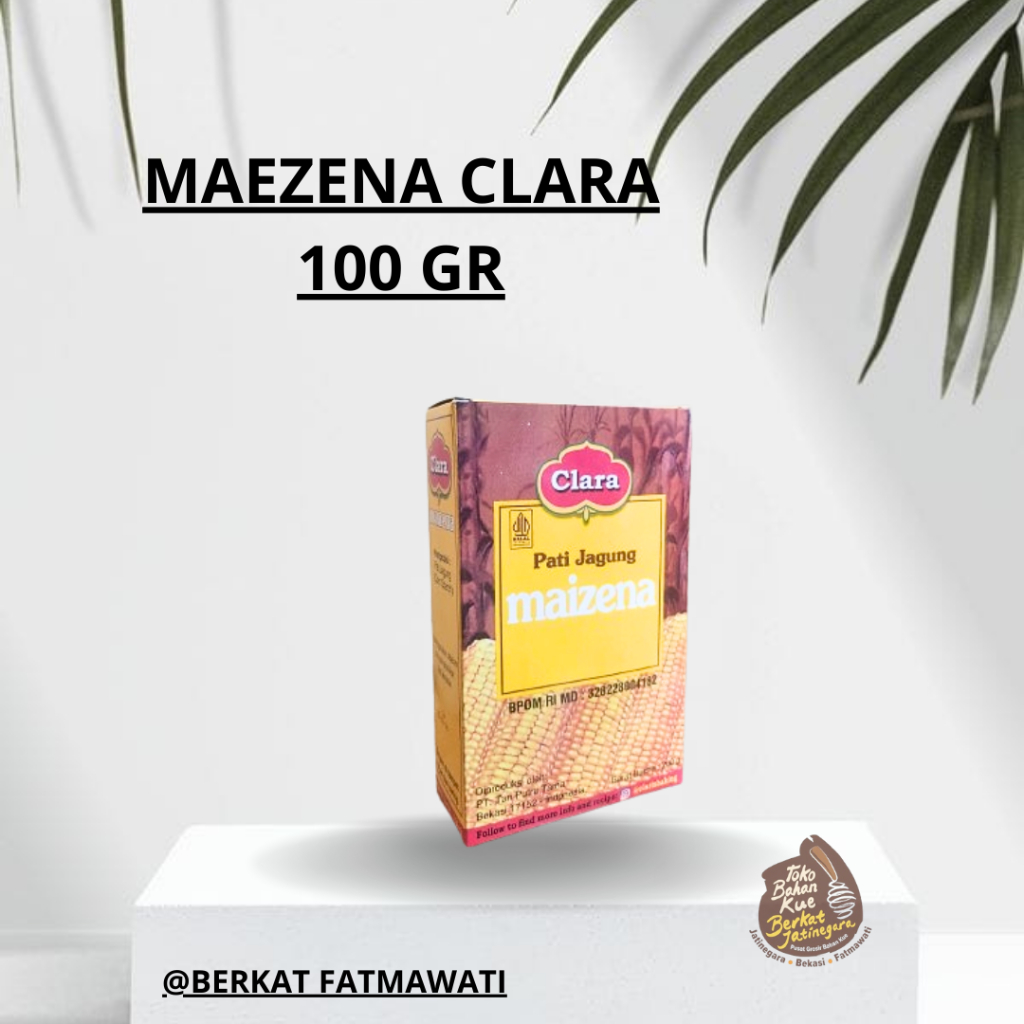 

TEPUNG PATI JAGUNG / TEPUNG MAIZENA / CLARA TEPUNG MAEZENA CLARA 100 GR