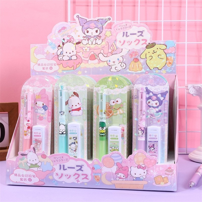 

ATK - SET PENSIL MEKANIK SANRIO FREE ISI PENSIL HB 0.5MM