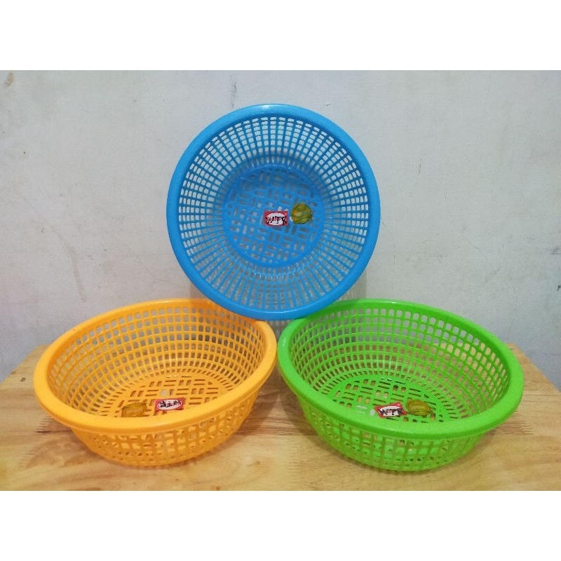 Baskom Plastik Berlubang 25cm Shinpo SIP-831S / Baskom Saringan / Kalo Bulat / Kalo Palstik Bulat / 