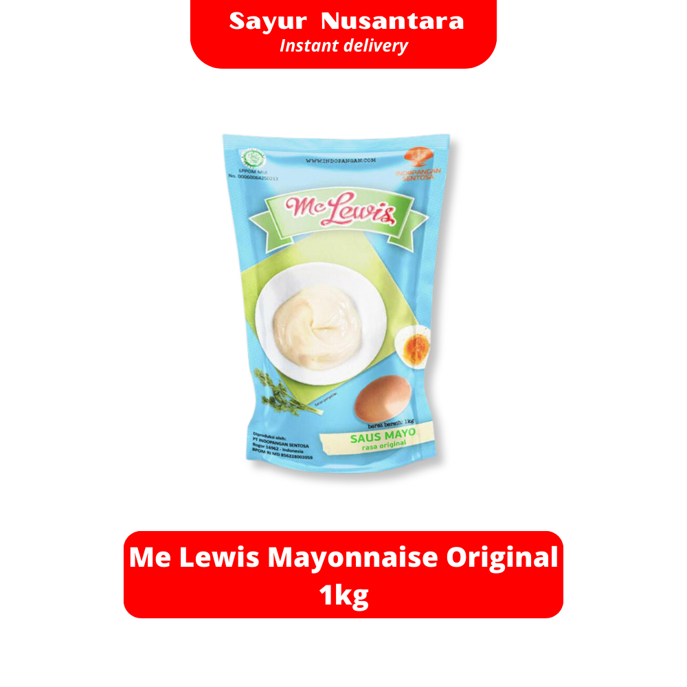 

Me Lewis Mayonnaise Original 1000gr - Sayur Nusantara