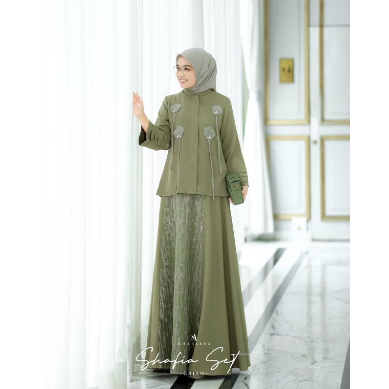 SHARAREA/Shafia set by Shararea/Set premium/Set terbaru/Set elegant