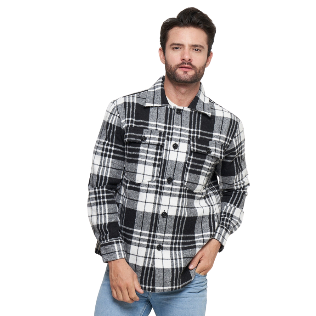 Woodsman Flannel Over Shirt Jacket – Kemeja Jaket Pria Kotak Premium Signature Vol. 3