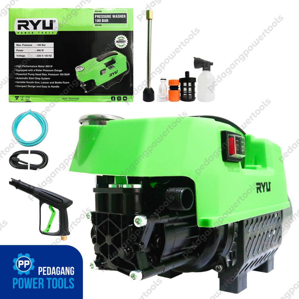 RYU RPW100 Mesin Jet Cleaner Listrik Cuci Steam Semprot Motor Mobil AC