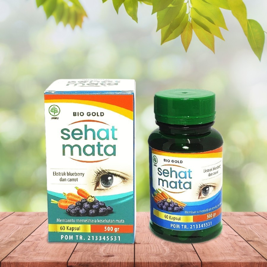 Obat Sehat Mata Bio Gold Kapsul Sehat Mata Alami Herbal BPOM
