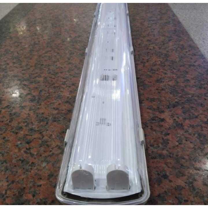 Kap Lampu Waterproof 2x36 120CM KAP TL 2X36 Set Lampu TL T8 PHILIPS