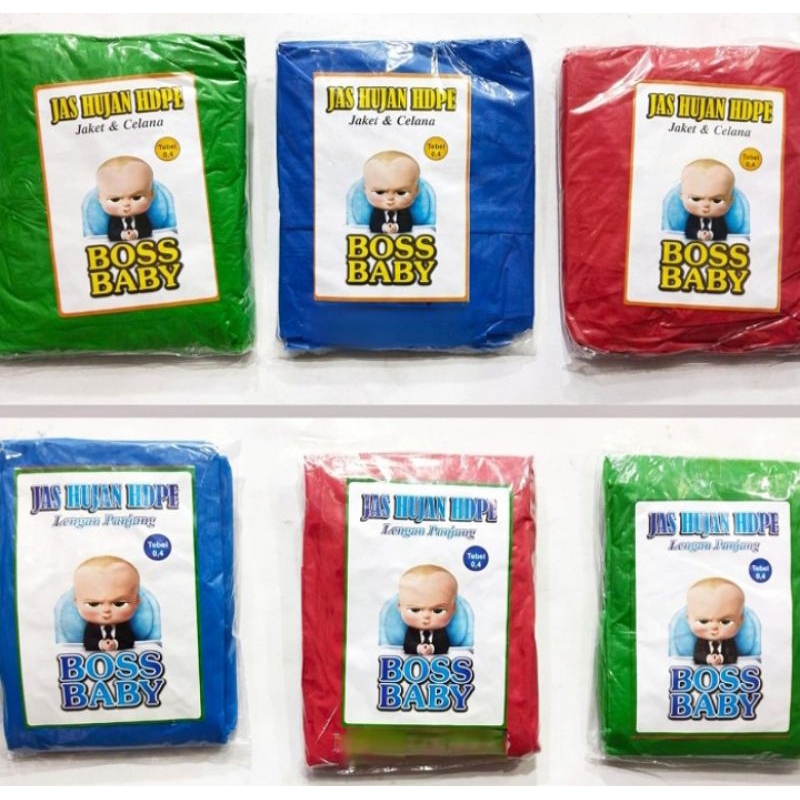 HDPE - Jas Hujan Plastik Celana Baby Boss Murah