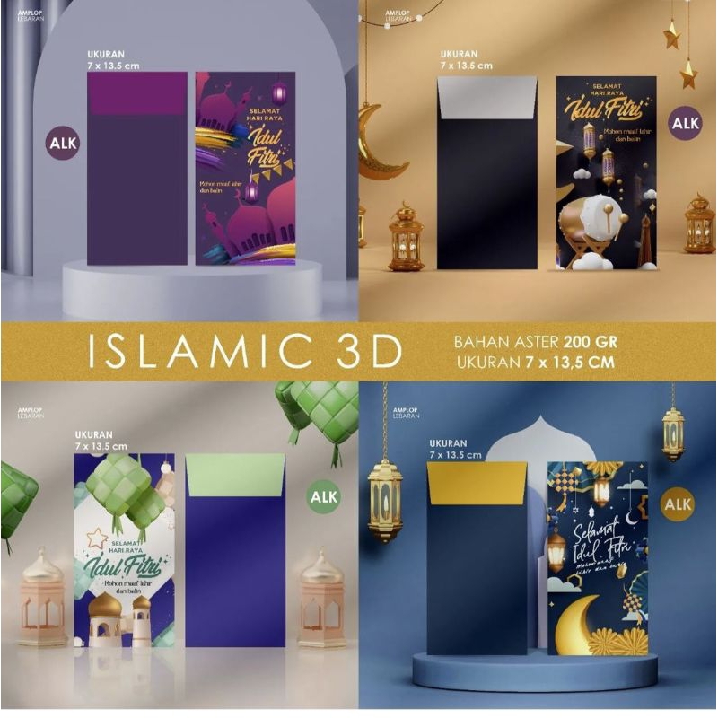 

(10pcs) Amplop Lebaran SUPER PREMIUM Ukuran Uang 1K&2K