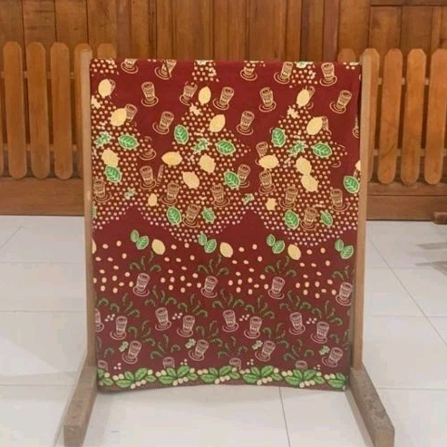 Kain Batik Belitung Motif Gelas Kopi Daun Simpor