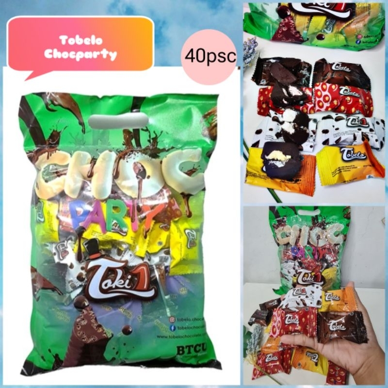 

Tobelo chocparty cokelat varian rasa kemasan isi 40