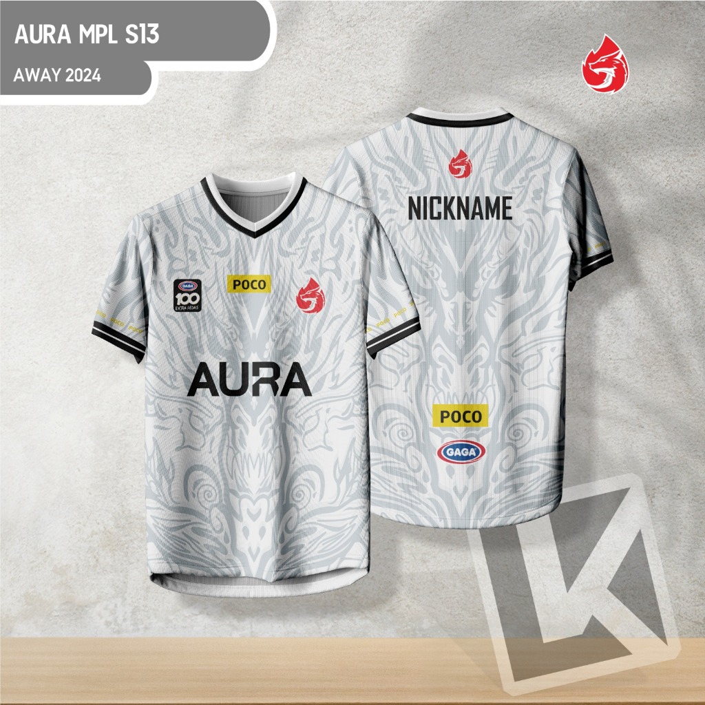 Jersey E-Sport AURA 2024 | Away MPL S13 | Full Printing Premium