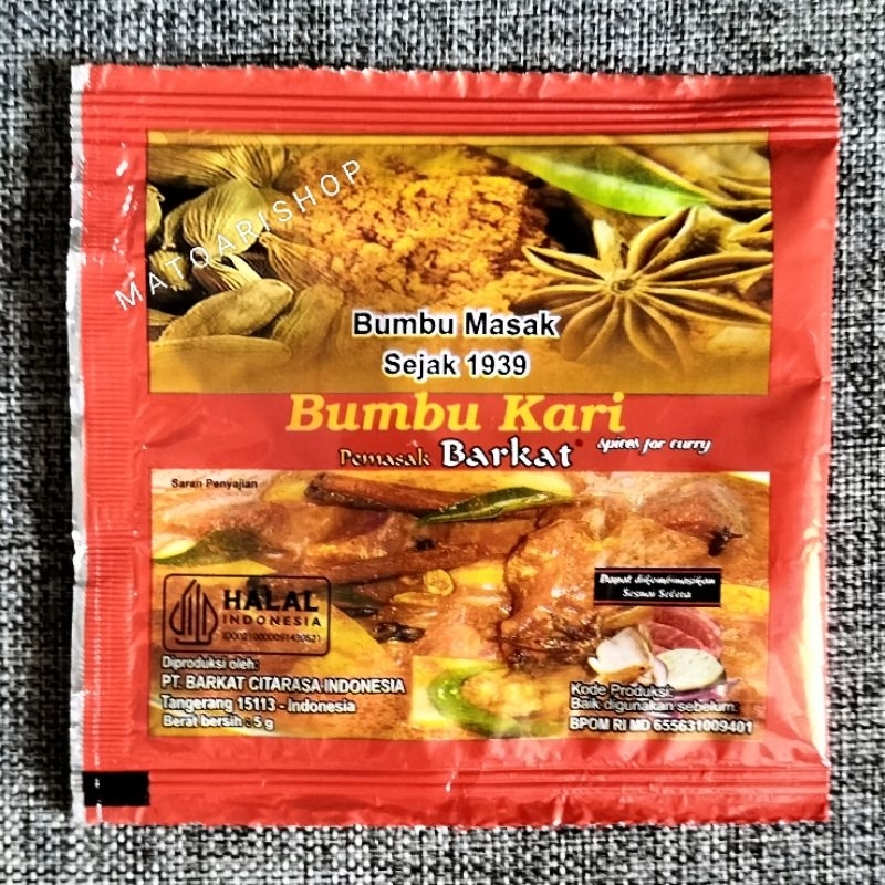 

BUMBU KARI Padang Barkat 5gr asli khas Minang