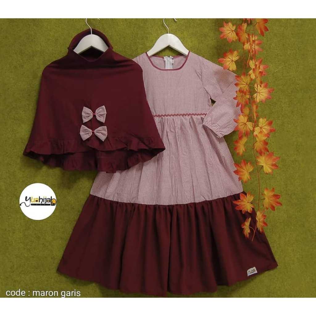 VVV Shop Gamis Kids Alya USIA 3 4 5 TAHUN TERGATUNG ANAK / Gamis Ngaji Anak / Gamis Anak Lebaran