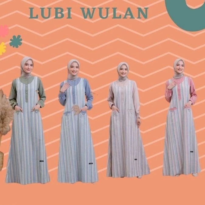 Gamis Lubi Wulan / Gamis Lubi Terbaru / Gamis Dewasa