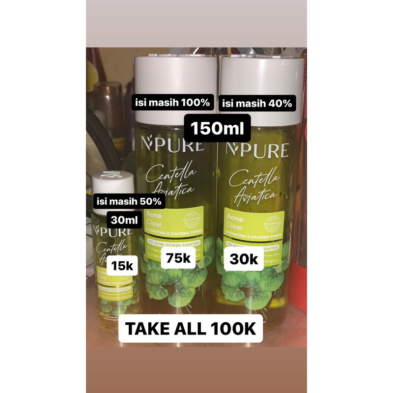 PRELOVED NPURE TONER CENTELLA ASIATICA