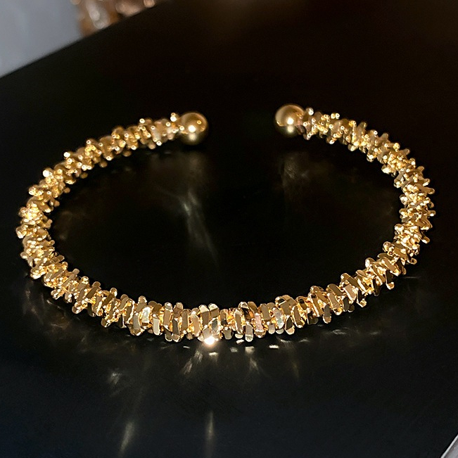 YHH-020 BANGLE GELANG ULIR Rhodium Titanium anti karat Lapis Emas VERY HIGH QUALITY