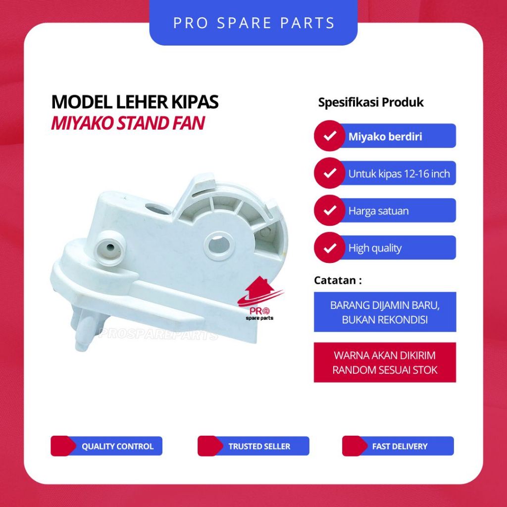 Leher Model MIYAKO STAND FAN - Leher Kipas Angin Model Miyako Berdiri - Sparepart Kipas Angin