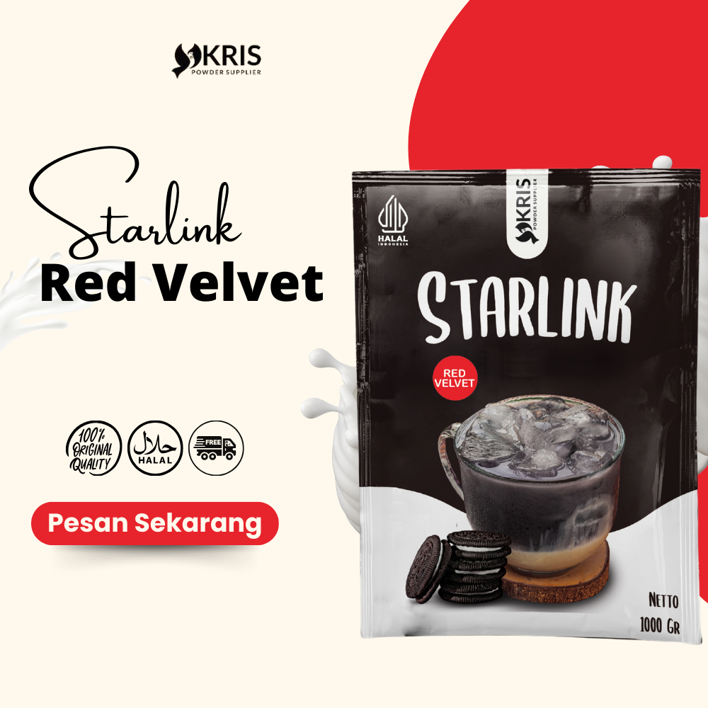 

Bubuk Minuman Starlink No Sugar Redvelvet 1000 Gr - Redvelvet Powder