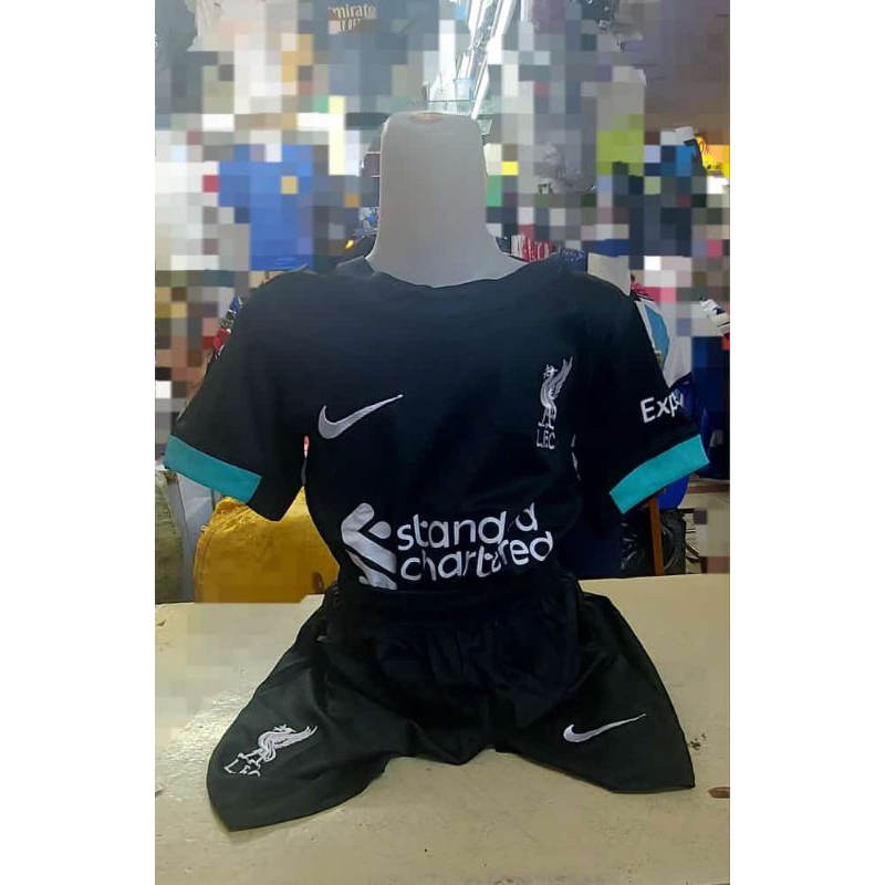 Jersey bola anak baju bola anak laki laki baju anak liverpool away 2024 2025 baju bola anak grade or