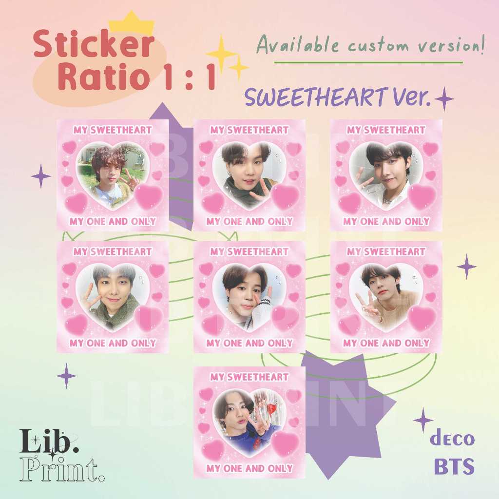 

STICKER DECO KPOP CUSTOM / STICKER BTS SWEETHEART KPOP CUSTOM / STICKER LUCU KOREA