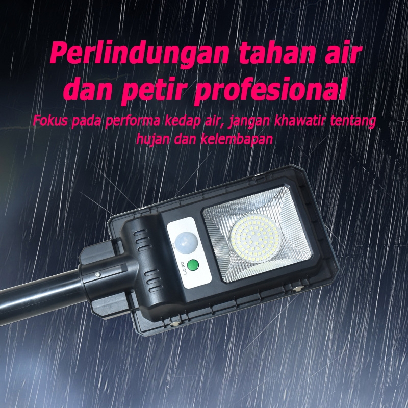 Sensor Otomatis Lampu Jalan Tenaga Surya / Sensor Pejalan Kaki / Lampu Surya LED Terang