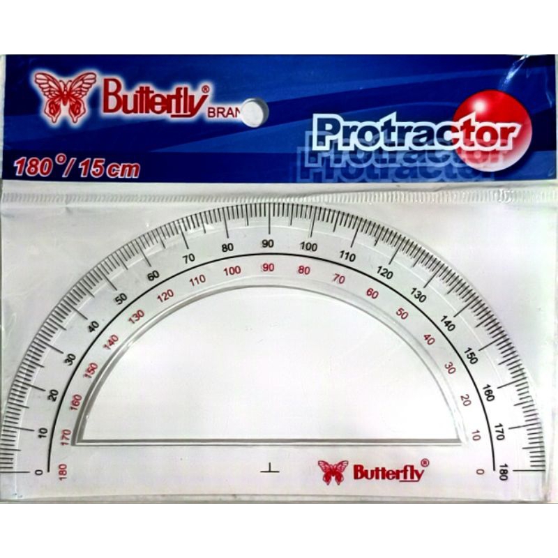 

Butterfly Penggaris Busur 180° 15 Cm 1 Pcs