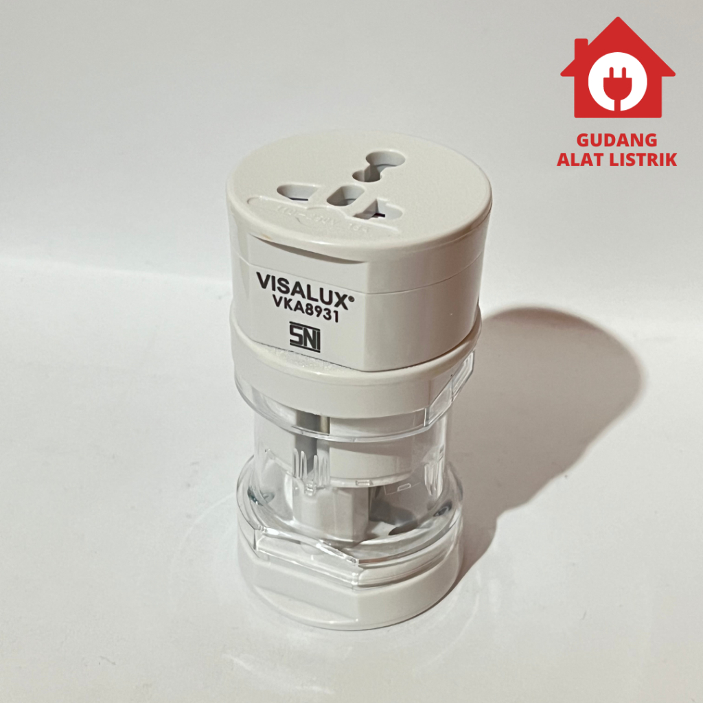 Universal Travel Adaptor / Stop Kontak Luar Negeri / Steker Plug Combination Visalux VKA8931 SNI