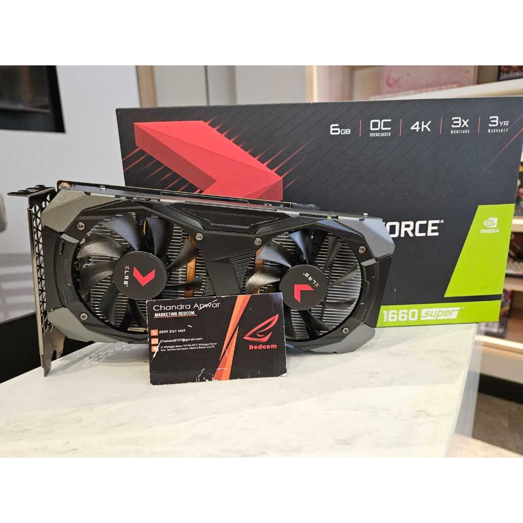 VGA PNY GTX 1660 / GTX1660 SUPER 6GB GDDR6 XLR8 Gaming OC Non LHR 2nd