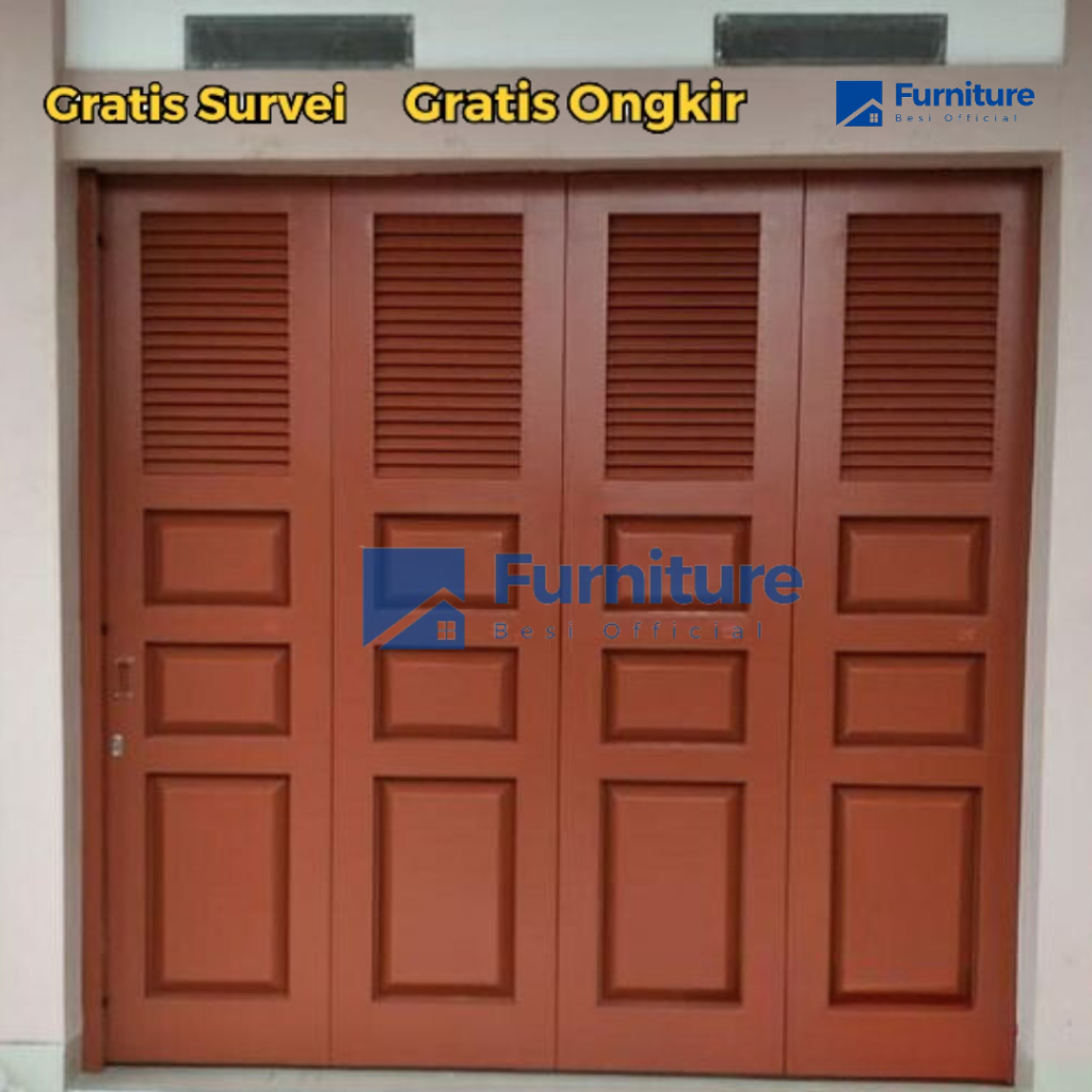 PINTU TOKO BESI LIPAT / PINTU TOKO ROLING DOOR / PINTU GESER LIPAT