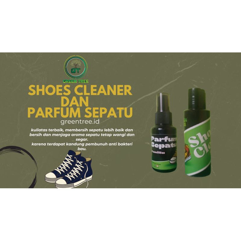 SHOES CLEANER ( 100 ML) DAN PARFUM SEPATU( UKURAN 70 ML)