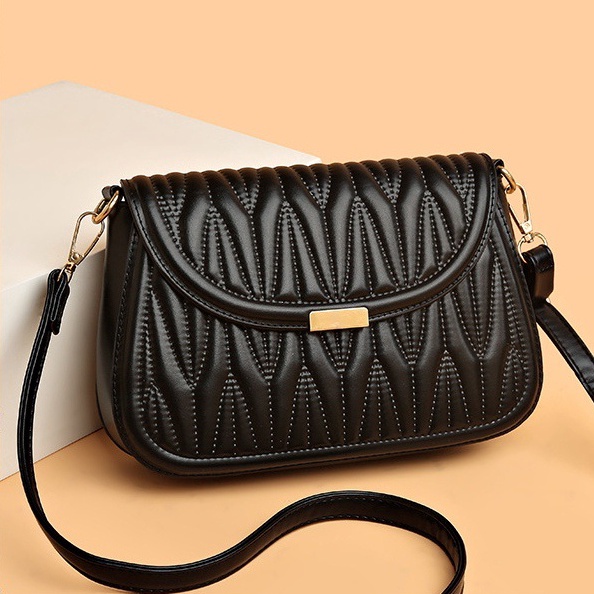 Mall TAS SELEMPANG WANITA KOREA PESTA KULIT HITAM READA TA79B5 SLING BAG CEWEK MURAH FASHION REMAJA 