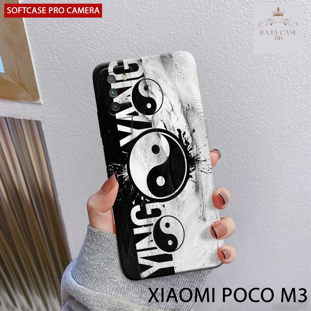 Case Poco M3 4g Terbaru - Rajacase - casing Poco M3 - Motif case Yinyang - Pelindung handphone - POC