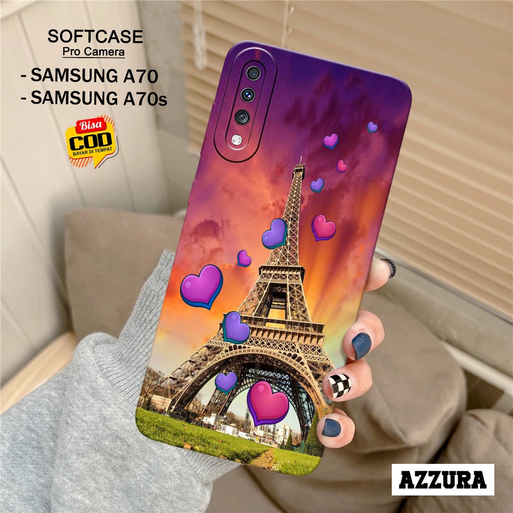 AZZURA - Case Samsung A70 / A70s Terbaru - Fashion Case Paris - Casing Hp Samsung A70 / A70s Terbaru