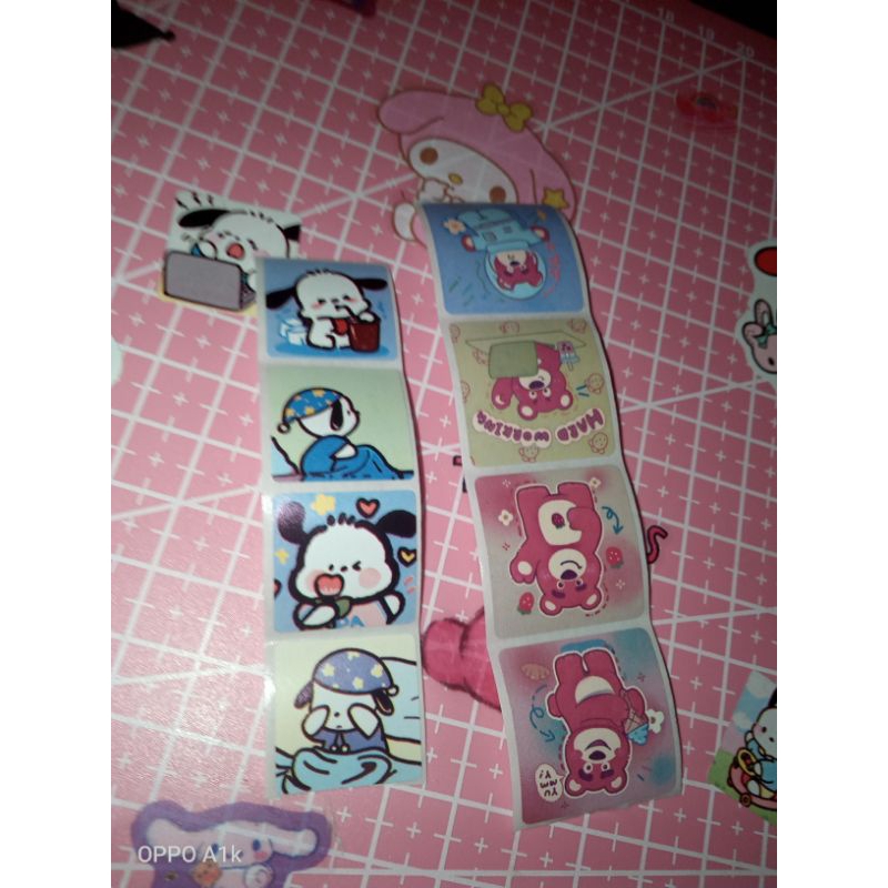 

setiker roll lucu motif popopurin lotso dan lainya lucu lucu 20pcss