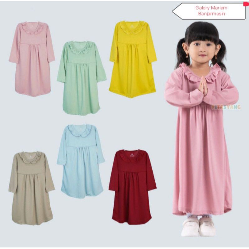 GAMIS ANAK 2-8 Tahun Motif Polos