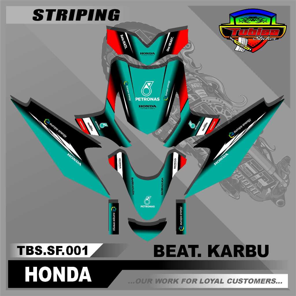 Decal Sticker Full Body Beat Karbu - Decal Sticker Beat Karbu Motif Petronas. TBS.SF.001