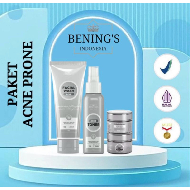 READY  BENINGS SKINCARE - PAKET WAJAH BENING BENINGS SKINCARE ORIGINAL