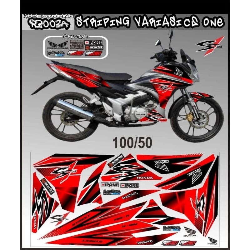 STRIPING VARIASI HONDA CS ONE GRAFIS / DECAL CS ONE / VARIASI CS ONE