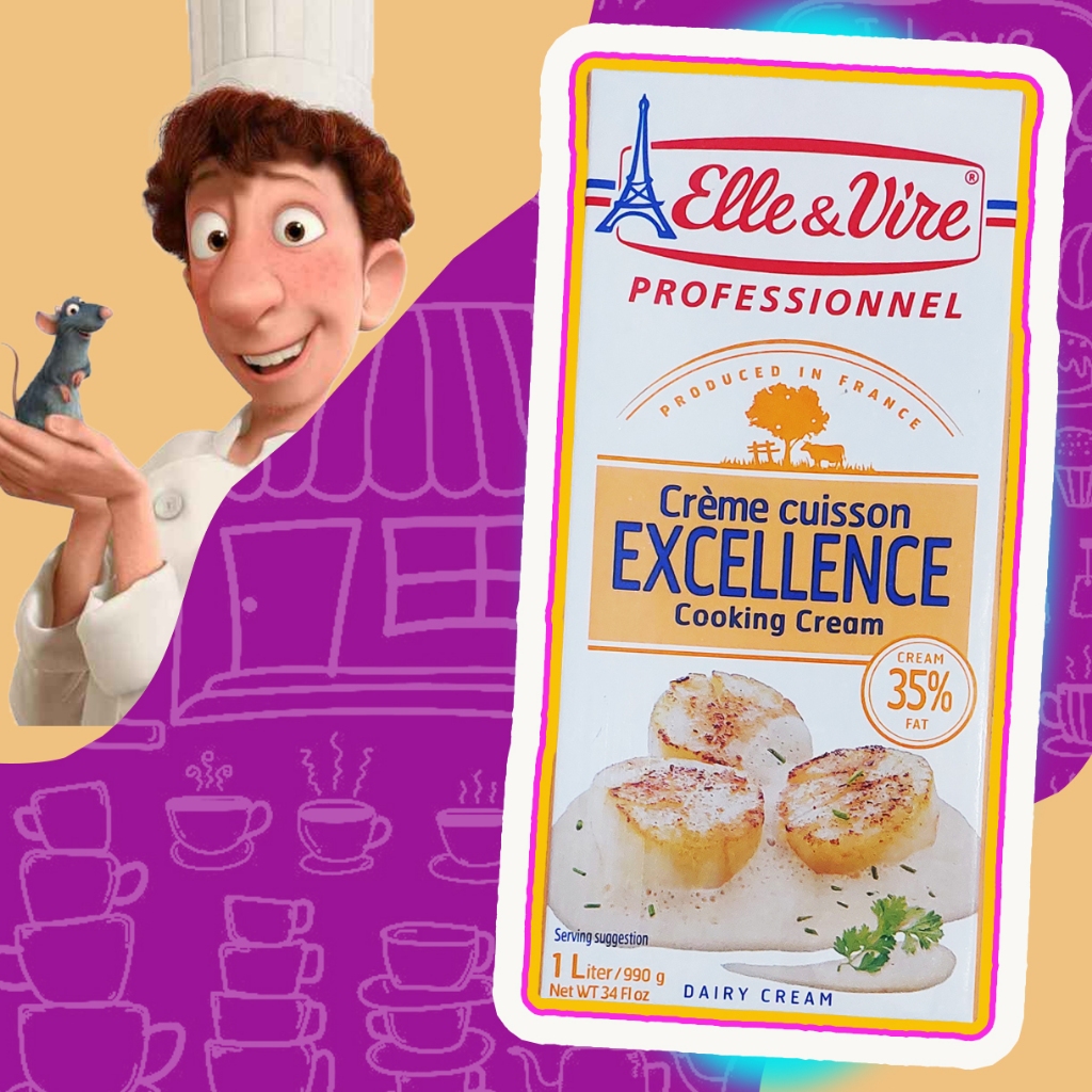 

elle & vire cooking cream / elle vire cooking cream 1 liter / krim masak elle