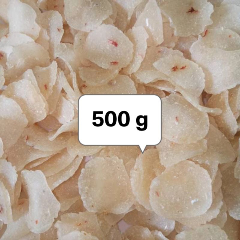 Kripik Krupuk Kerupuk Singkong Pedas Criping Pedas Krupuk Unyil Mentah 500g