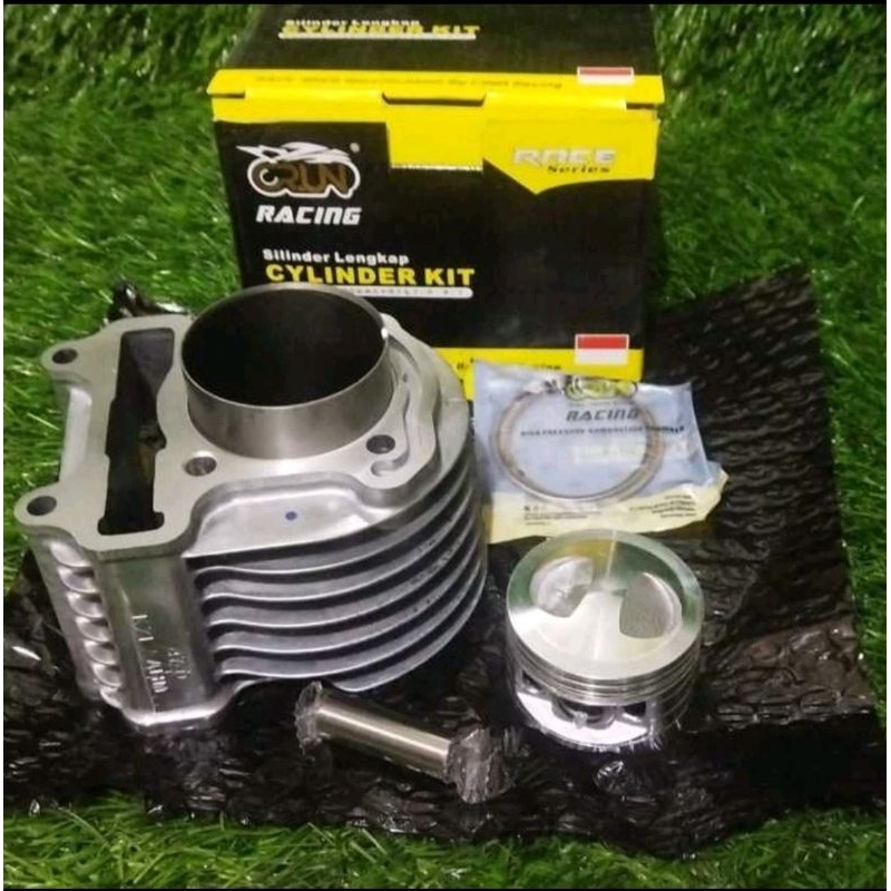 Blok cylinder honda beat FI scoopy spacy bore up 54mm blok seher beat FI scoopy bore up 54 set pisto