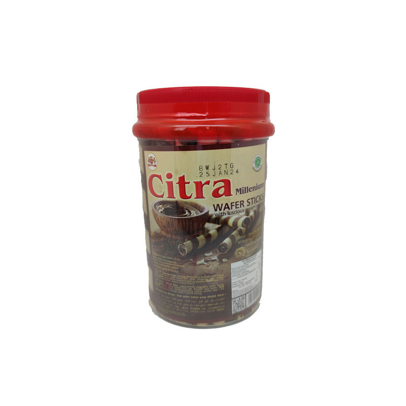 

CITRA WAFER STICK MILLENIUM COKLAT TIN 235 GR