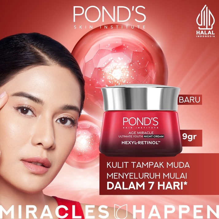 Murah Banget ORIGINAL Ponds Age Miracle Ultimate Youthful Glow Day Cream  Night Cream  Cleanser Sabu